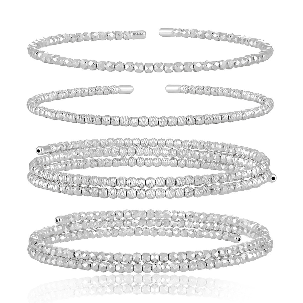 Fashion Irregular Geometry Women Carved 925 Sterling Silver
